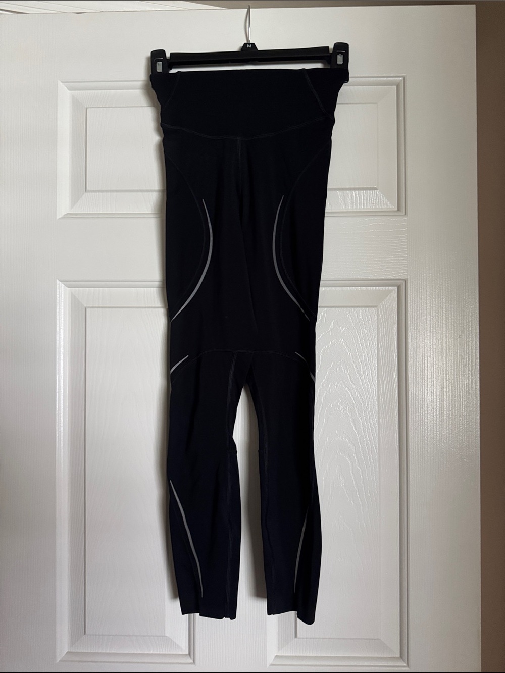 lululemon athletica Black High-Waist Reflective Trim Leggings